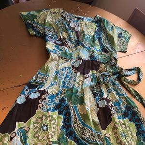 Banana Republic Silk Wrap Dress